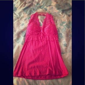Lace halter top size small